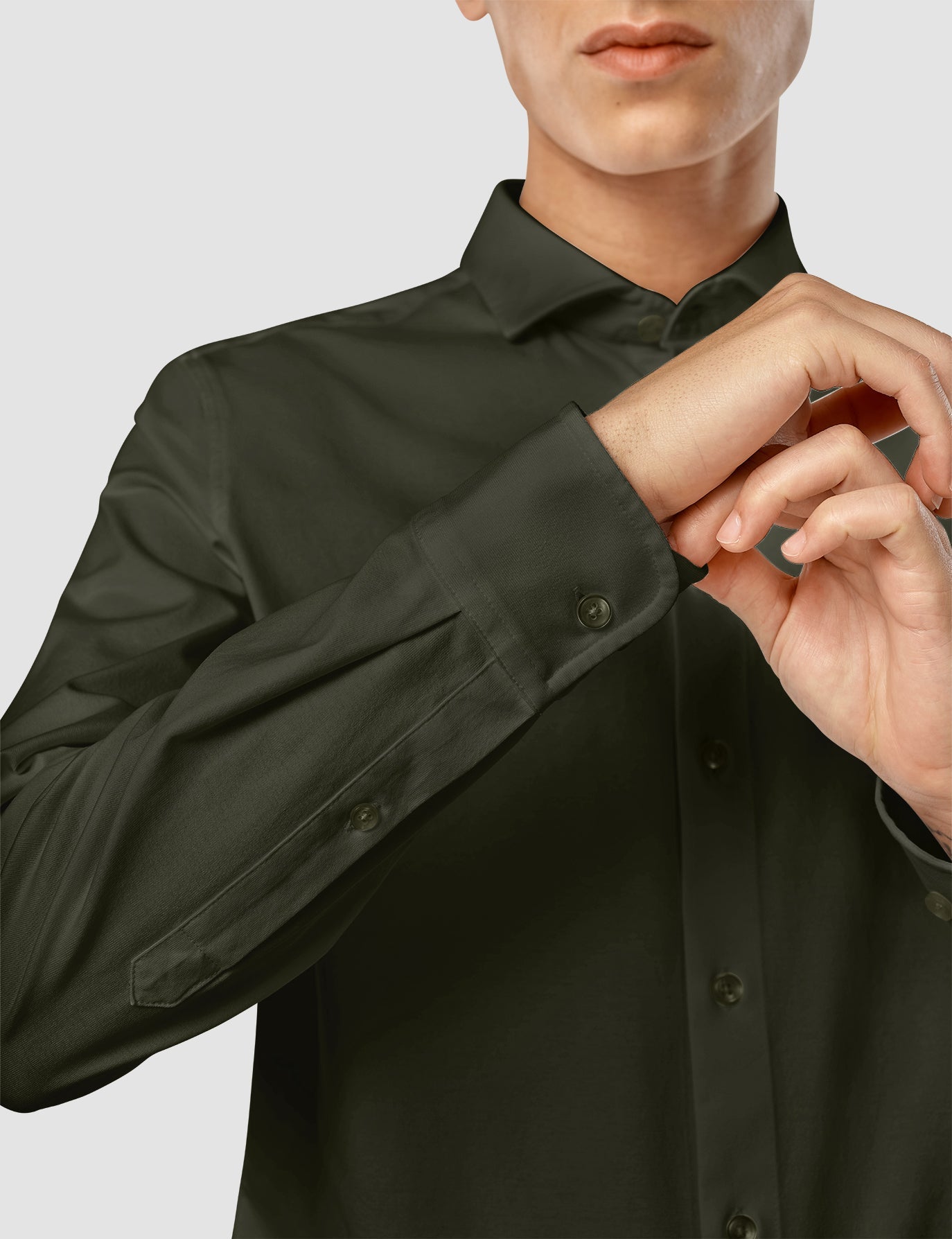 Classic Shirt Slim Nightfall Green